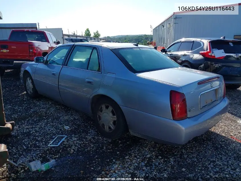 2005 Cadillac Deville Livery VIN: 1G6KD54Y25U116443 Lot: 42647165