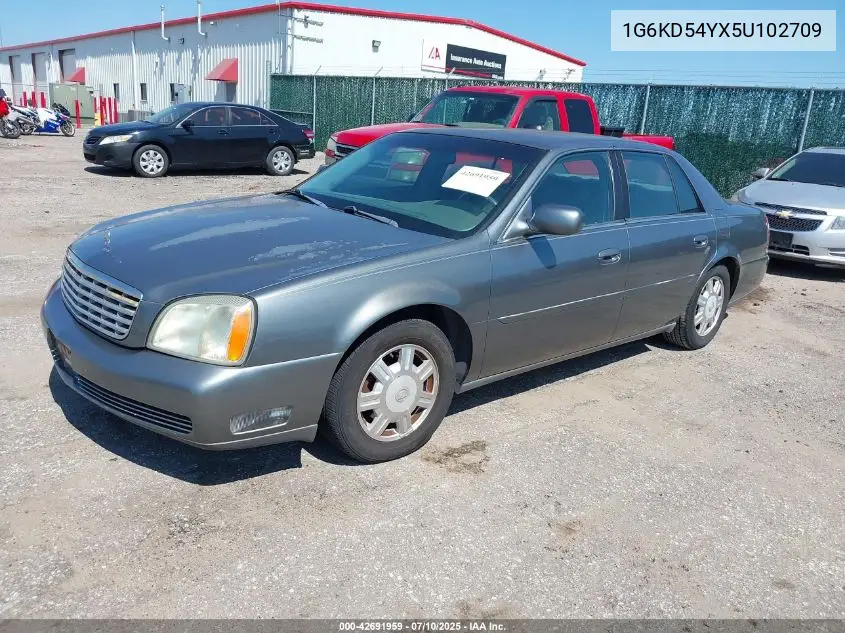 2005 Cadillac Deville Livery VIN: 1G6KD54YX5U102709 Lot: 42691959