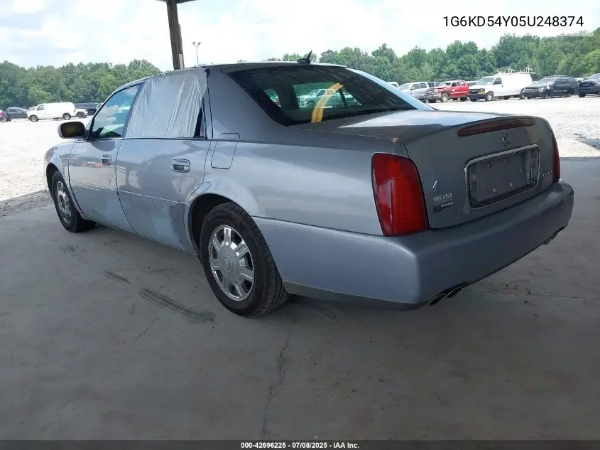 2005 Cadillac Deville Livery VIN: 1G6KD54Y05U248374 Lot: 42696225