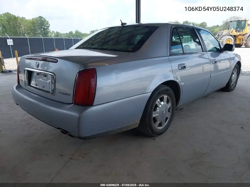 2005 Cadillac Deville Livery VIN: 1G6KD54Y05U248374 Lot: 42696225