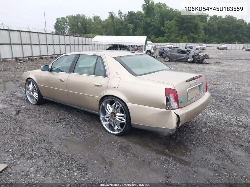 2005 Cadillac Deville Livery VIN: 1G6KD54Y45U183559 Lot: 42700343