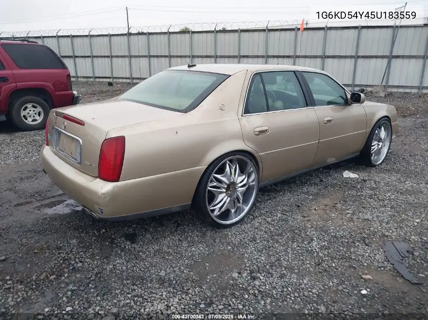 2005 Cadillac Deville Livery VIN: 1G6KD54Y45U183559 Lot: 42700343