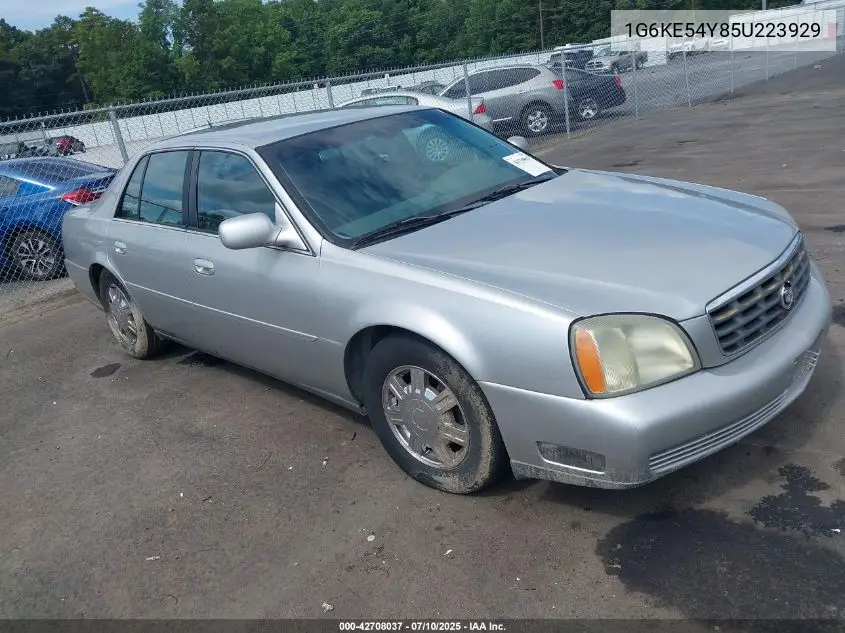 2005 Cadillac Deville Dhs VIN: 1G6KE54Y85U223929 Lot: 42708037