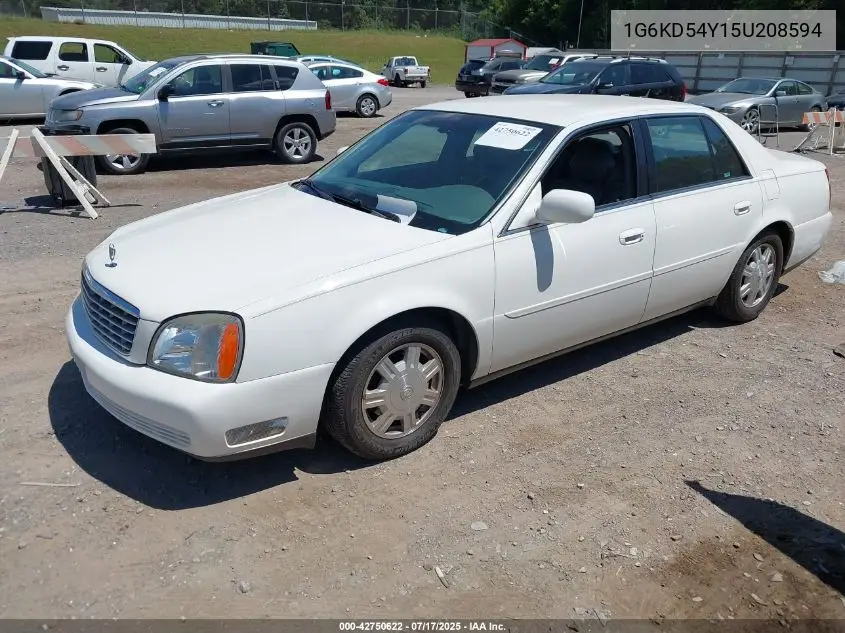 2005 Cadillac Deville Livery VIN: 1G6KD54Y15U208594 Lot: 42750622