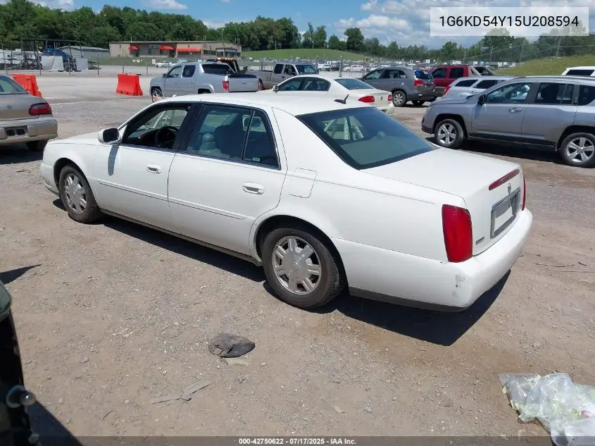 2005 Cadillac Deville Livery VIN: 1G6KD54Y15U208594 Lot: 42750622