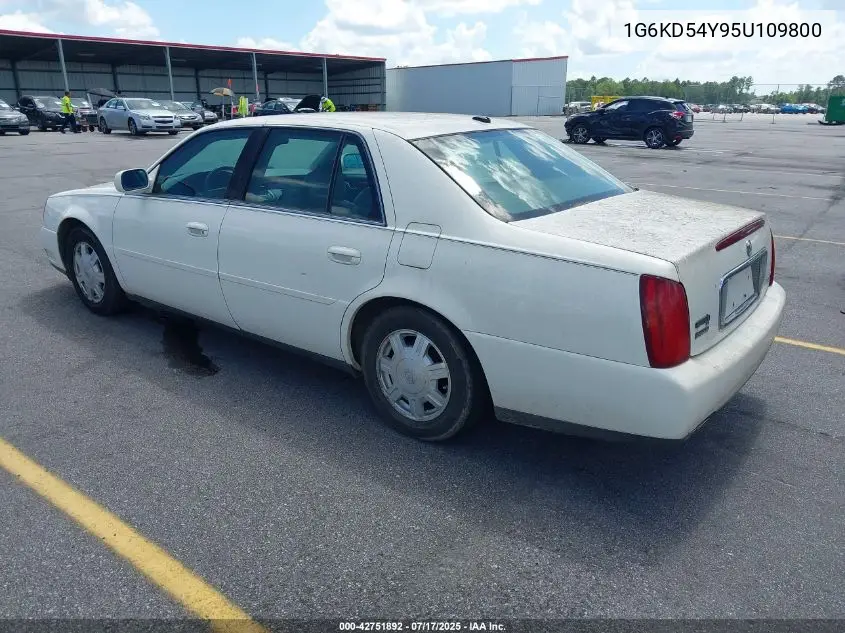 2005 Cadillac Deville Livery VIN: 1G6KD54Y95U109800 Lot: 42751892