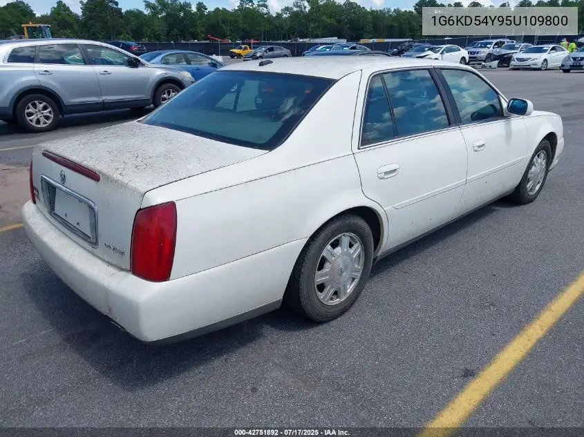 2005 Cadillac Deville Livery VIN: 1G6KD54Y95U109800 Lot: 42751892