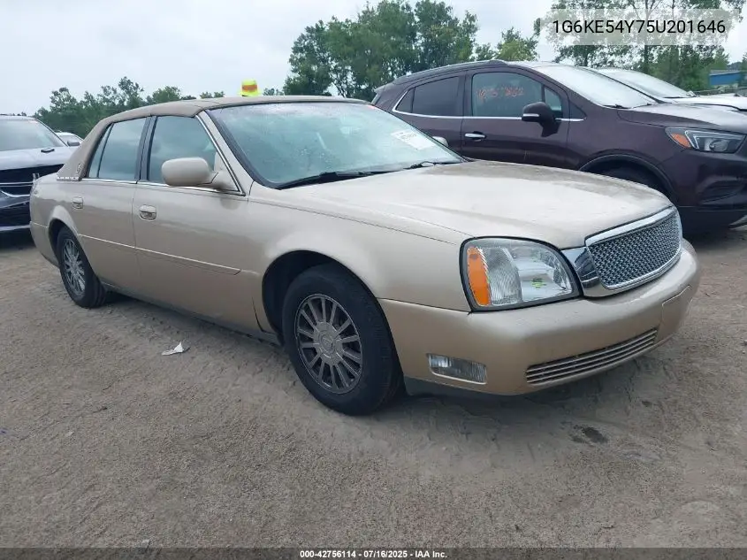 2005 Cadillac Deville Dhs VIN: 1G6KE54Y75U201646 Lot: 42756114