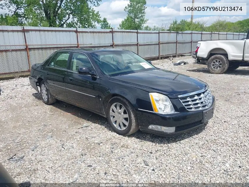 2006 Cadillac Dts VIN: 1G6KD57Y96U213474 Lot: 42204202