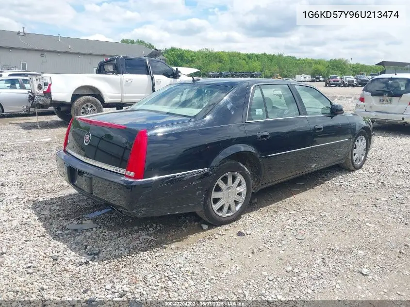 2006 Cadillac Dts VIN: 1G6KD57Y96U213474 Lot: 42204202