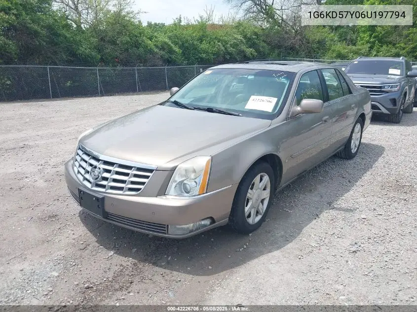 2006 Cadillac Dts VIN: 1G6KD57Y06U197794 Lot: 42226706
