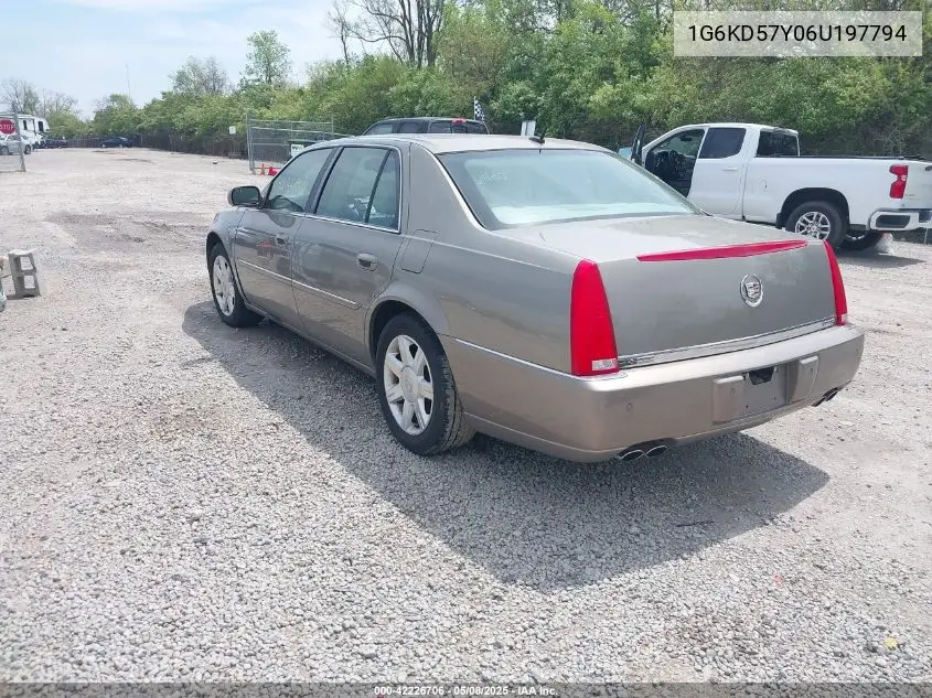 2006 Cadillac Dts VIN: 1G6KD57Y06U197794 Lot: 42226706