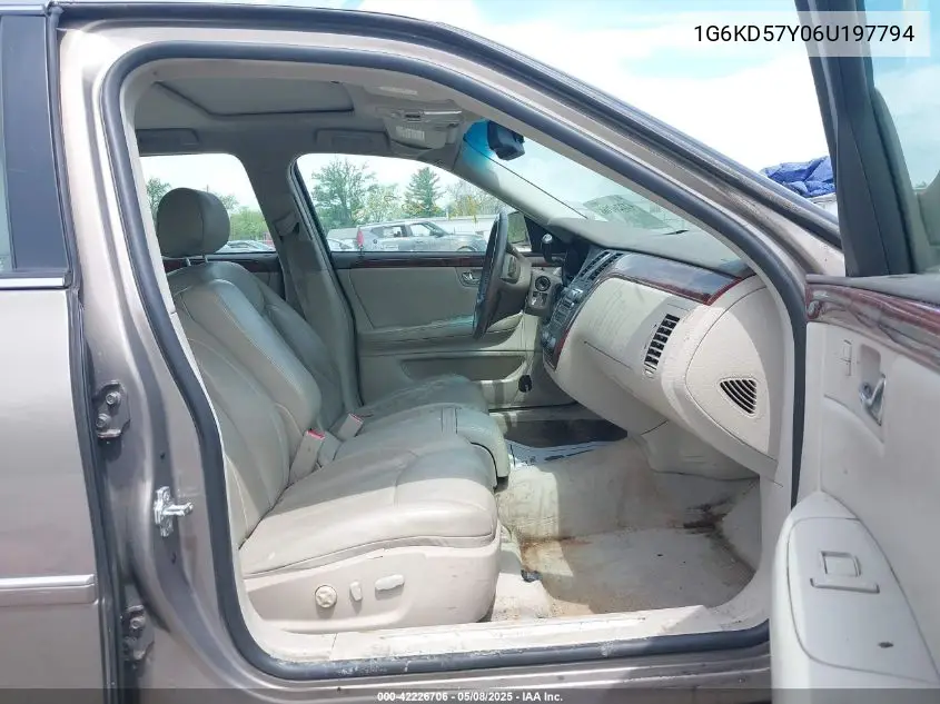 2006 Cadillac Dts VIN: 1G6KD57Y06U197794 Lot: 42226706