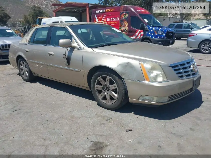 2006 Cadillac Dts VIN: 1G6KD57Y16U207264 Lot: 42229109