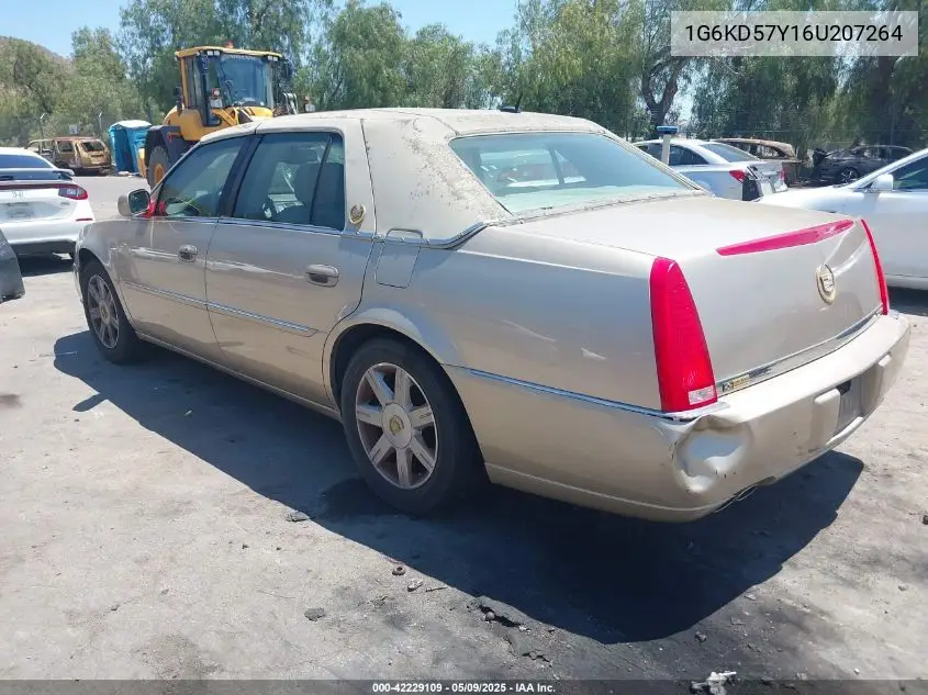2006 Cadillac Dts VIN: 1G6KD57Y16U207264 Lot: 42229109