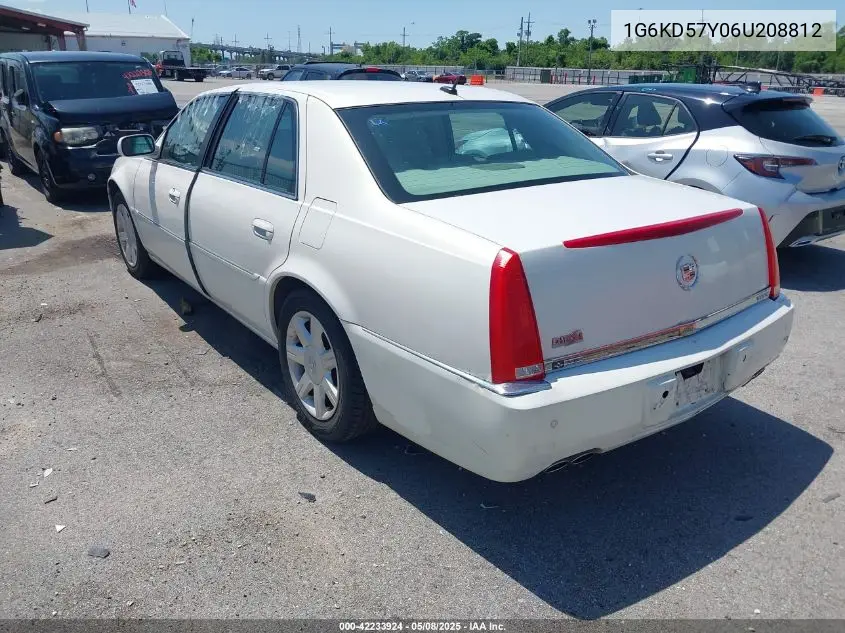 2006 Cadillac Dts VIN: 1G6KD57Y06U208812 Lot: 42233924