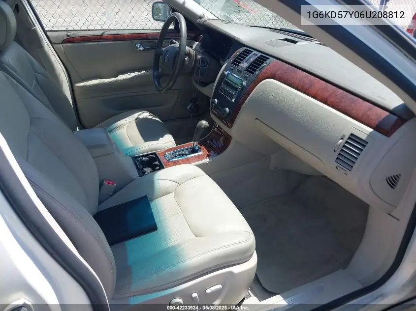 2006 Cadillac Dts VIN: 1G6KD57Y06U208812 Lot: 42233924