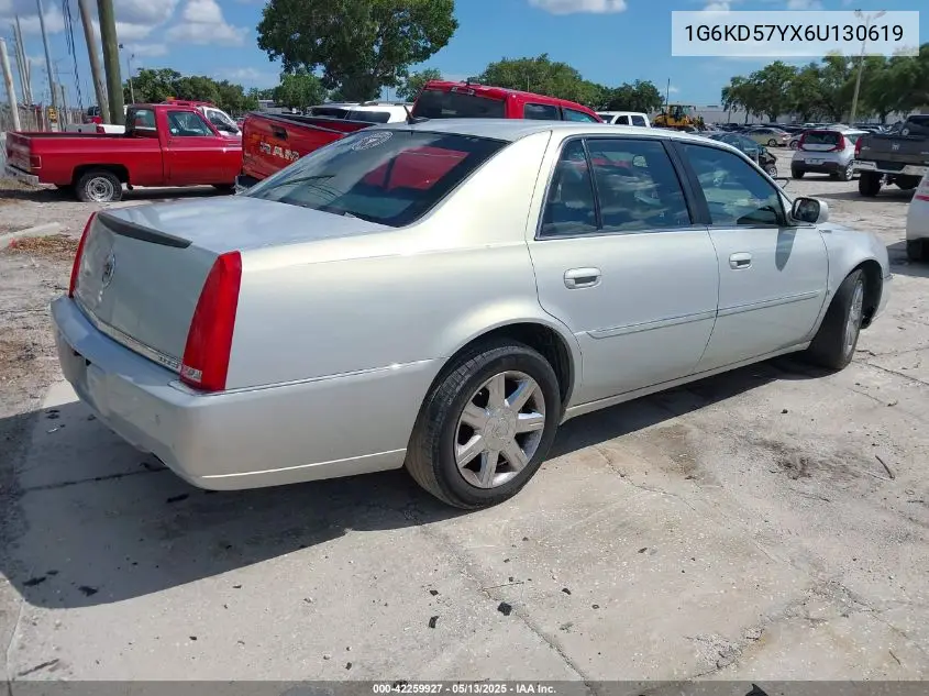 2006 Cadillac Dts Standard VIN: 1G6KD57YX6U130619 Lot: 42259927