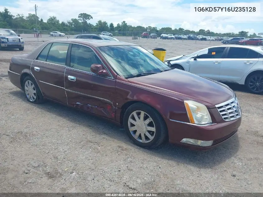 2006 Cadillac Dts VIN: 1G6KD57Y16U235128 Lot: 42518035