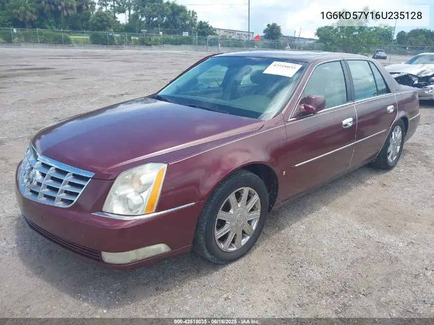 2006 Cadillac Dts VIN: 1G6KD57Y16U235128 Lot: 42518035