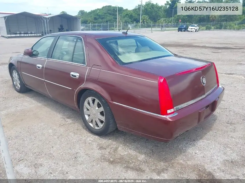 2006 Cadillac Dts VIN: 1G6KD57Y16U235128 Lot: 42518035