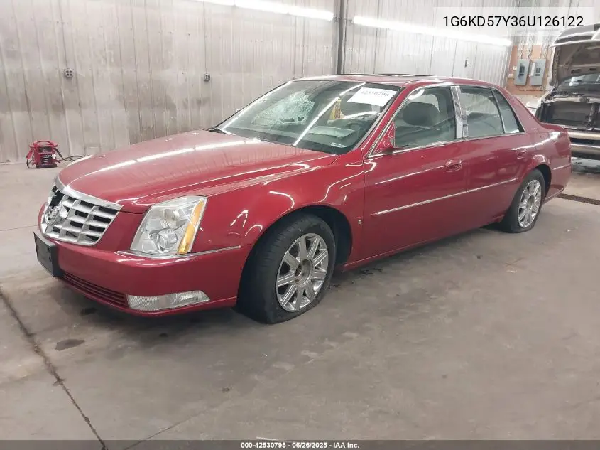 2006 Cadillac Dts VIN: 1G6KD57Y36U126122 Lot: 42530795