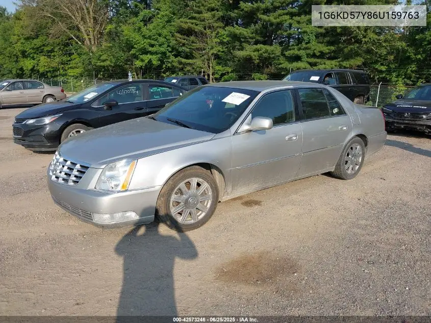 2006 Cadillac Dts VIN: 1G6KD57Y86U159763 Lot: 42573246