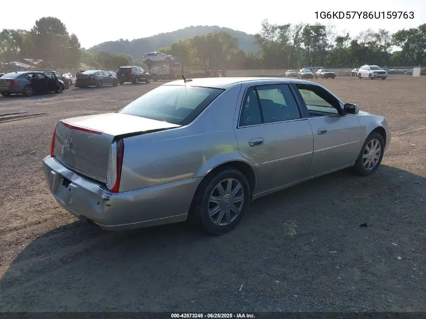 2006 Cadillac Dts VIN: 1G6KD57Y86U159763 Lot: 42573246