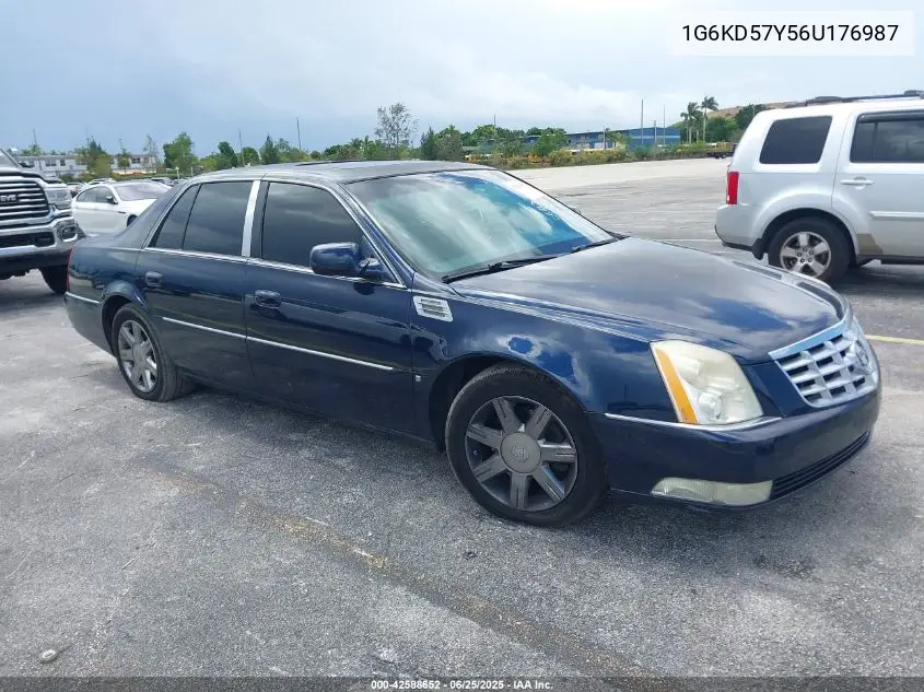 2006 Cadillac Dts VIN: 1G6KD57Y56U176987 Lot: 42588652