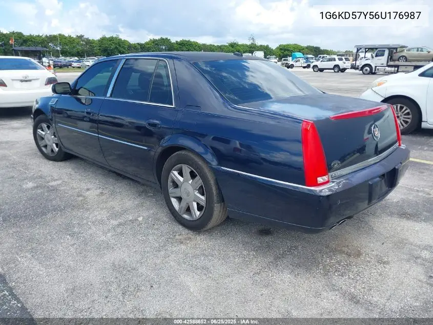 2006 Cadillac Dts VIN: 1G6KD57Y56U176987 Lot: 42588652