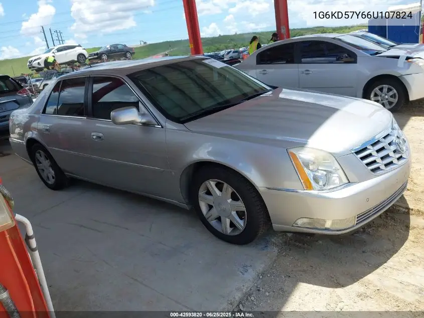 2006 Cadillac Dts VIN: 1G6KD57Y66U107824 Lot: 42593820