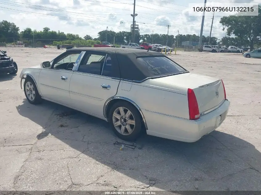 2006 Cadillac Dts Performance VIN: 1G6KD57966U132215 Lot: 42676875