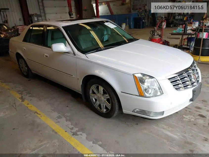 2006 Cadillac Dts Standard VIN: 1G6KD57Y06U184155 Lot: 42699712