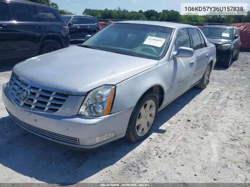 2006 Cadillac Dts VIN: 1G6KD57Y36U157838 Lot: 42700859