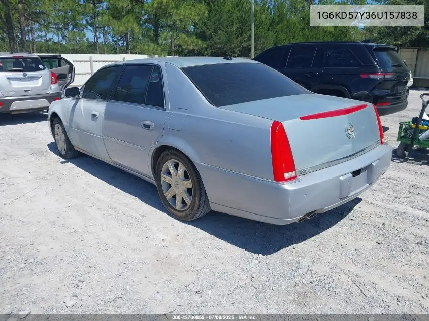 2006 Cadillac Dts VIN: 1G6KD57Y36U157838 Lot: 42700859
