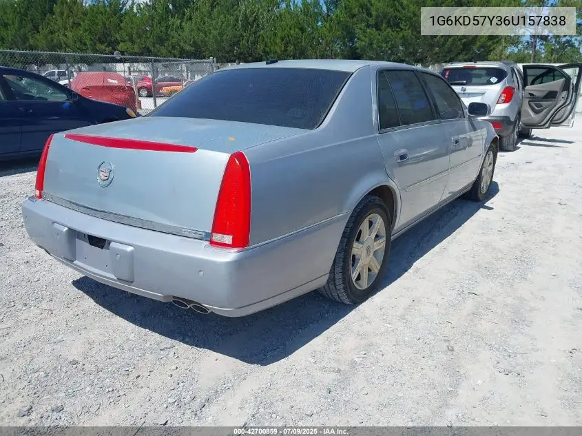 2006 Cadillac Dts VIN: 1G6KD57Y36U157838 Lot: 42700859