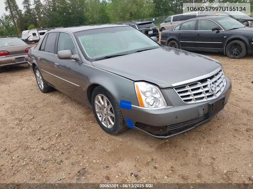 2007 Cadillac Dts VIN: 1G6KD57997U155134 Lot: 30065301