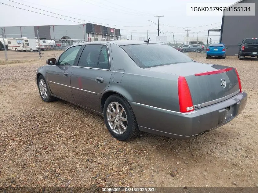 2007 Cadillac Dts VIN: 1G6KD57997U155134 Lot: 30065301