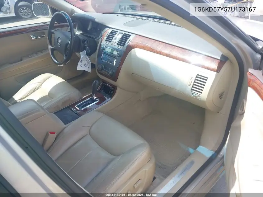 2007 Cadillac Dts V8 VIN: 1G6KD57Y57U173167 Lot: 42182101