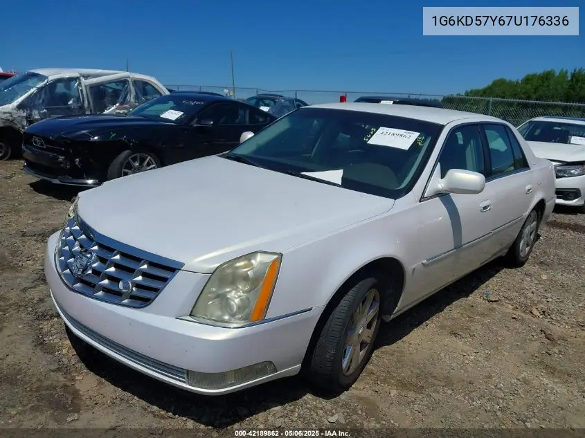 2007 Cadillac Dts V8 VIN: 1G6KD57Y67U176336 Lot: 42189862