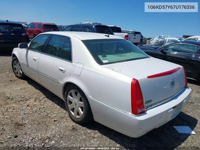 2007 Cadillac Dts V8 VIN: 1G6KD57Y67U176336 Lot: 42189862