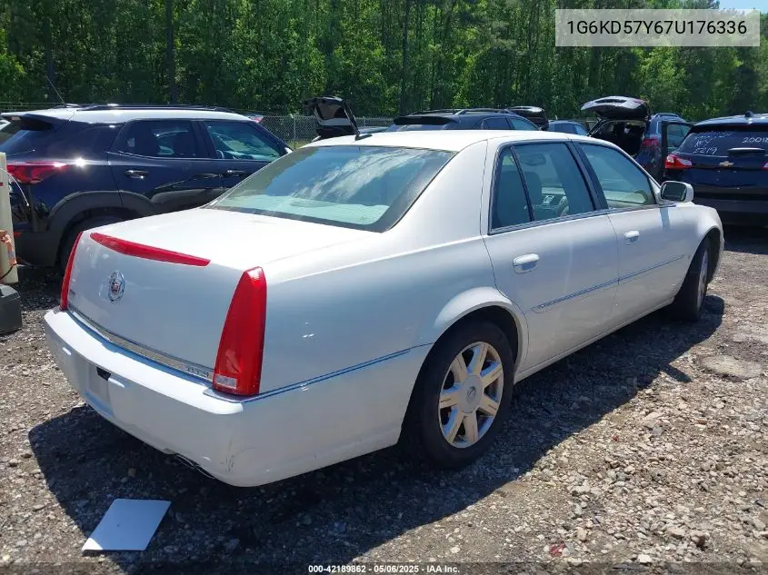 2007 Cadillac Dts V8 VIN: 1G6KD57Y67U176336 Lot: 42189862