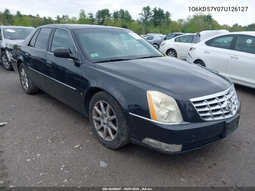 2007 Cadillac Dts Standard VIN: 1G6KD57Y07U126127 Lot: 42206287