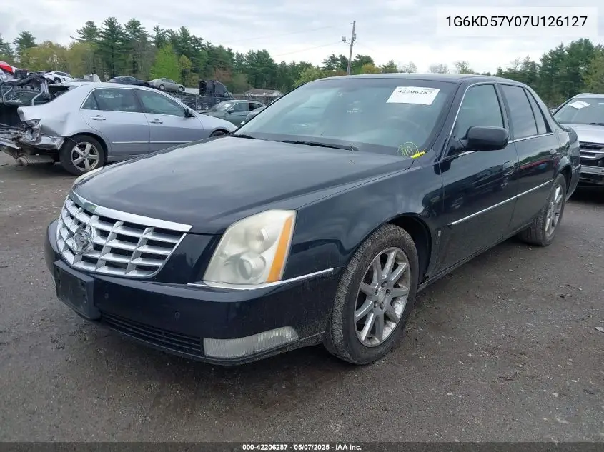 2007 Cadillac Dts Standard VIN: 1G6KD57Y07U126127 Lot: 42206287