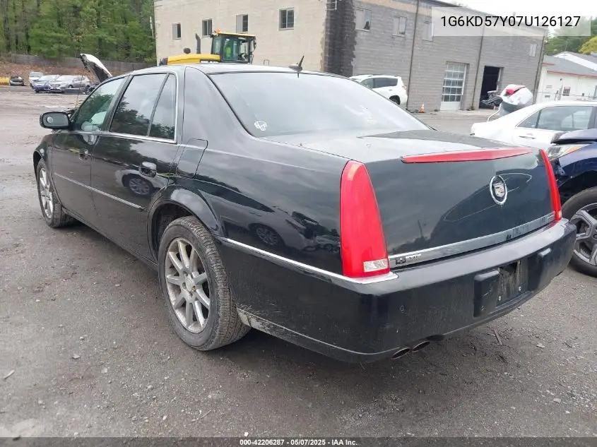 2007 Cadillac Dts Standard VIN: 1G6KD57Y07U126127 Lot: 42206287