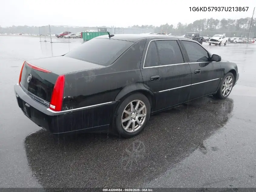 2007 Cadillac Dts Performance VIN: 1G6KD57937U213867 Lot: 42208554