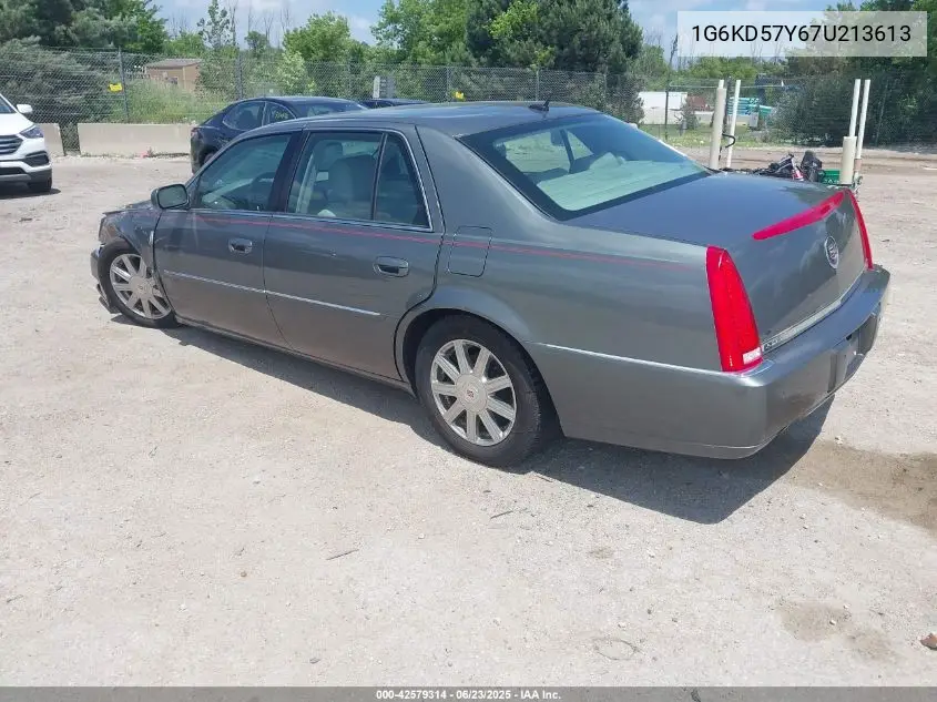 2007 Cadillac Dts Luxury Ii VIN: 1G6KD57Y67U213613 Lot: 42579314