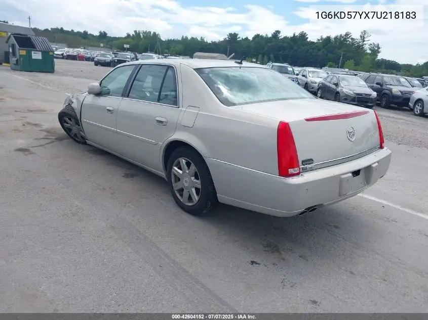 2007 Cadillac Dts Luxury I VIN: 1G6KD57YX7U218183 Lot: 42604152