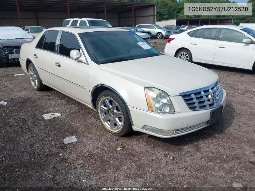 2007 Cadillac Dts Luxury I VIN: 1G6KD57Y57U212520 Lot: 42610818