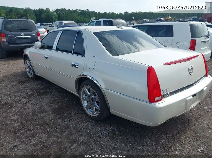 2007 Cadillac Dts Luxury I VIN: 1G6KD57Y57U212520 Lot: 42610818